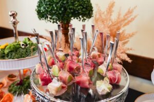 proscuitto and melon appetizer